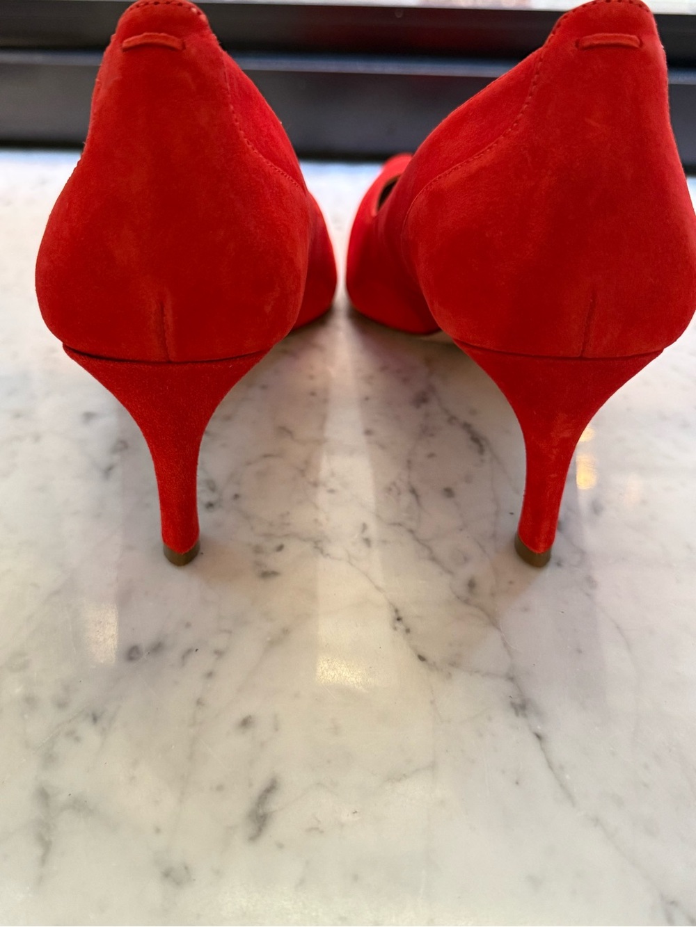 27 EDIT Naturalizer Faelyn Retro Poppy Suede Pumps 7.5M - Picture 4 of 5